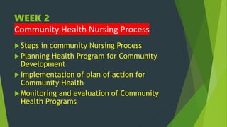 COMMUNITY HEALTH NURSING POWERPOINT PRESENTATION | PPTX