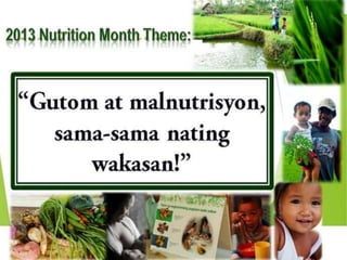 Health teaching in nutrition 2013