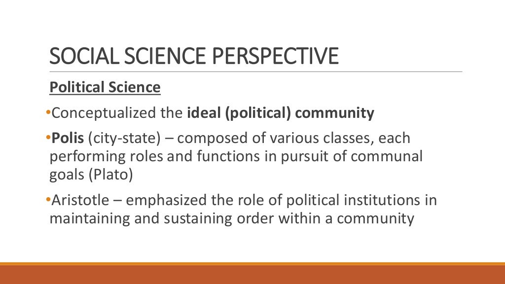 Community In Different Perspectives