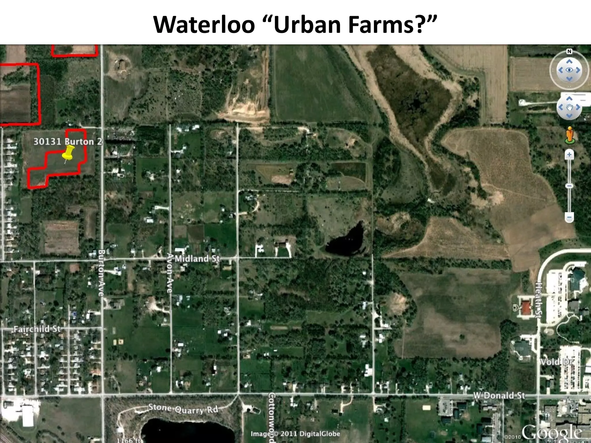 Waterloo “Urban Farms?”
 