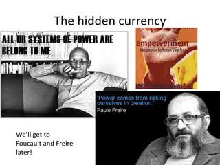 Wide engagement needs many pathways, direct and indirectWide engagement needs action across the VCSHelp build capability at different levelsMuch community engagement with the issue is preventive, not through institutions Commissionvol orgs for specialist vol-sector rolesSupport (don’t institutionalise) community orgs which take their own initiatives:Policy and practice implications: