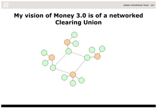 My vision of Money 3.0 is of a networked Clearing Union 
