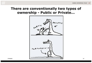 There are conventionally two types of ownership - Public or Private... 10/06/09 