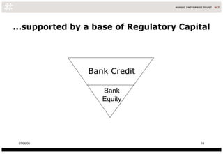 ...supported by a base of Regulatory Capital Bank Credit Bank Equity 10/06/09 