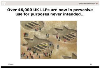 Over 46,000 UK LLPs are now in pervasive use for purposes never intended... 10/06/09 