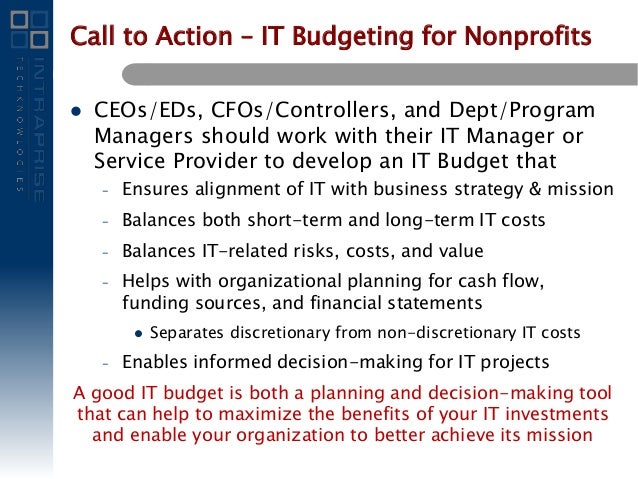 budgeting for non profits