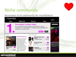 Niche community Pacemaker är en community för musikälskare 