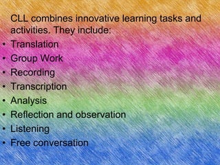 Community Language Learning | PPTX