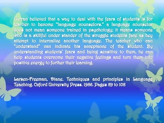 Community language learning