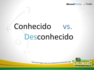 Conhecido   vs.  Des conhecido 