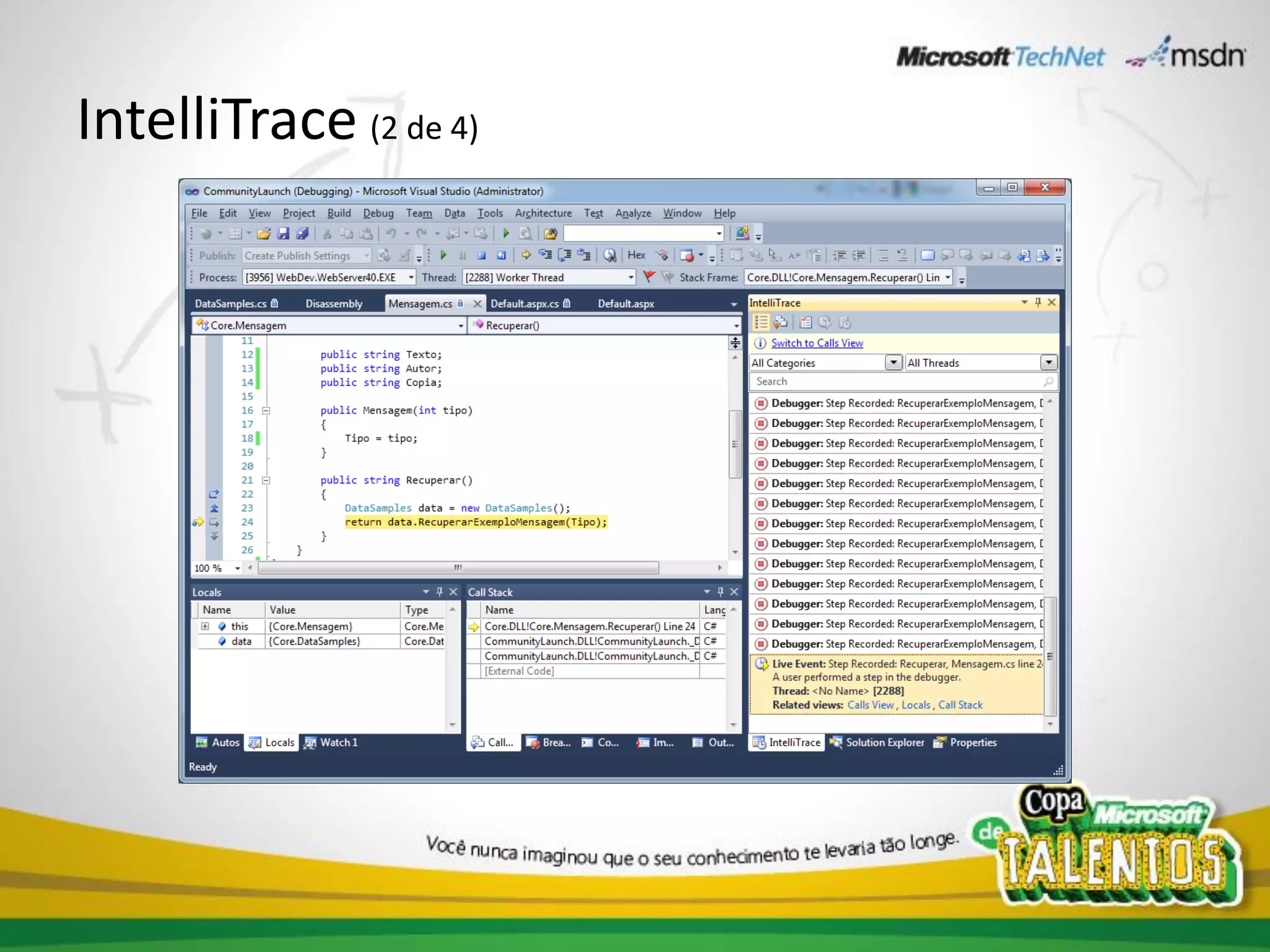 IntelliTrace (2 de 4)
 