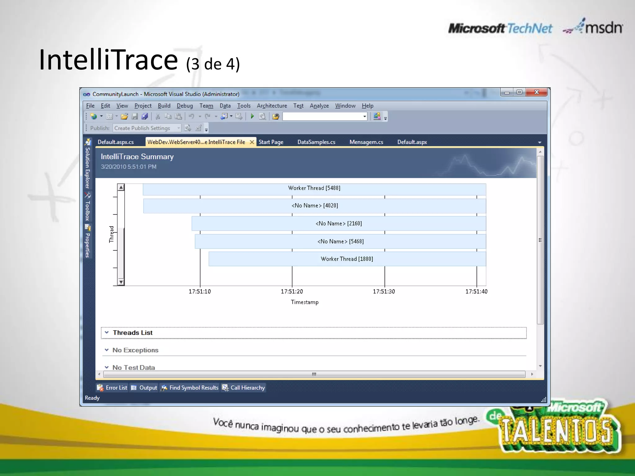 IntelliTrace (3 de 4)
 