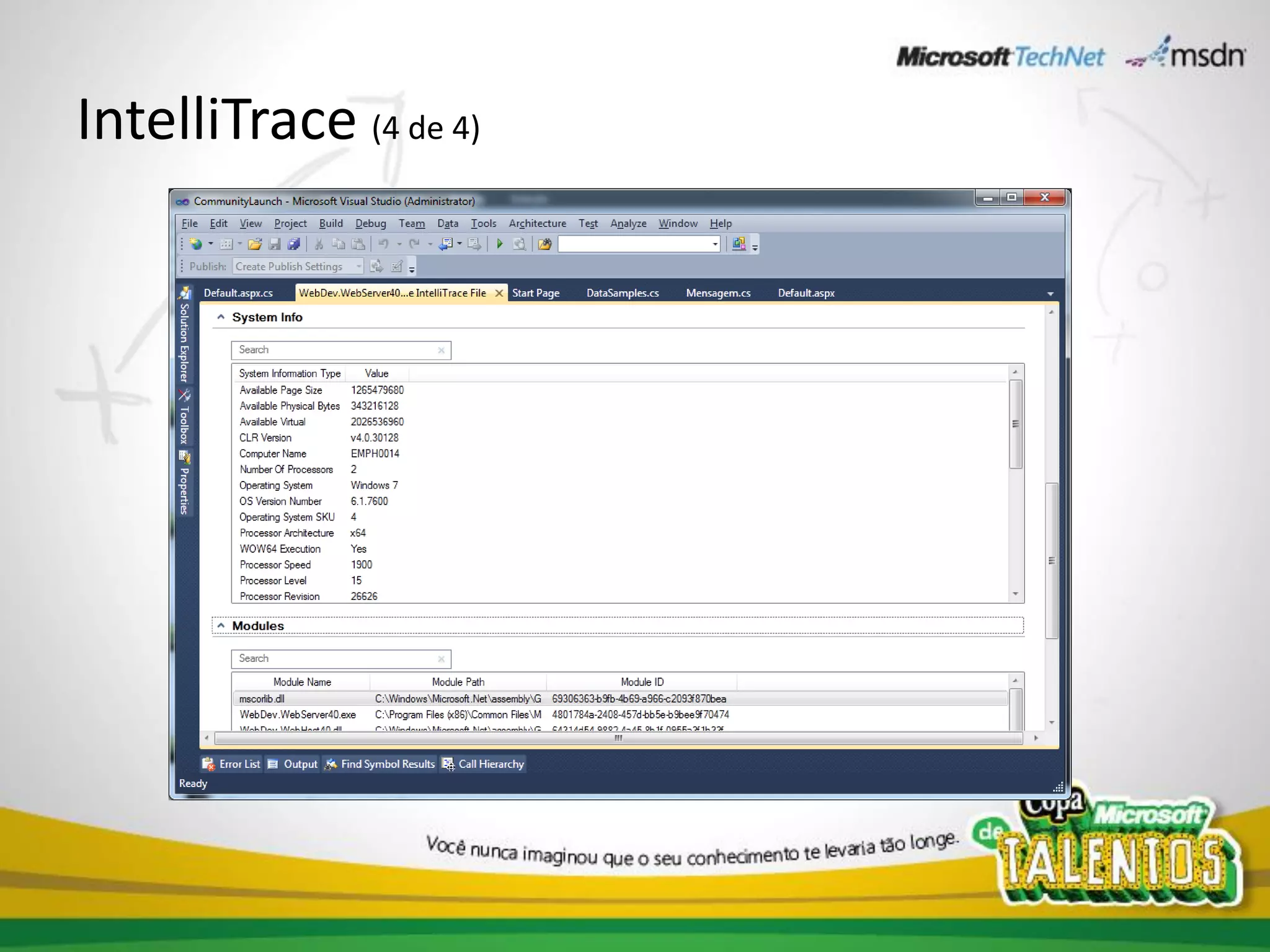 IntelliTrace (4 de 4)
 