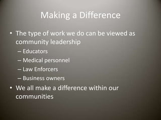 Community leadership | PPTX