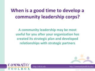 Community leadership | PPT