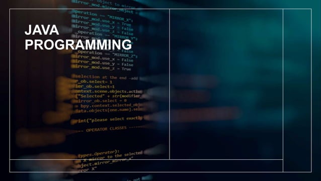 Java Programming | PPT
