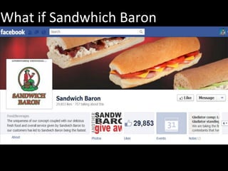What if Sandwhich Baron




                          28
 