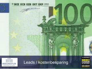 16
Leads / kostenbesparing
 