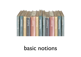 basic notions
 