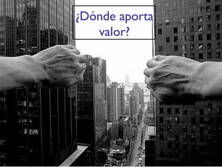 ¿Dónde aporta valor? 