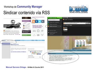 Sindicar contenido vía RSS 
