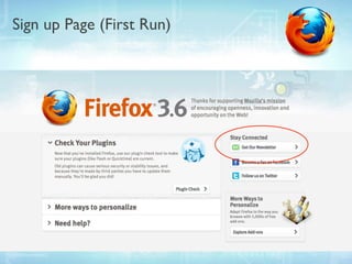 Sign up Page (First Run)
 