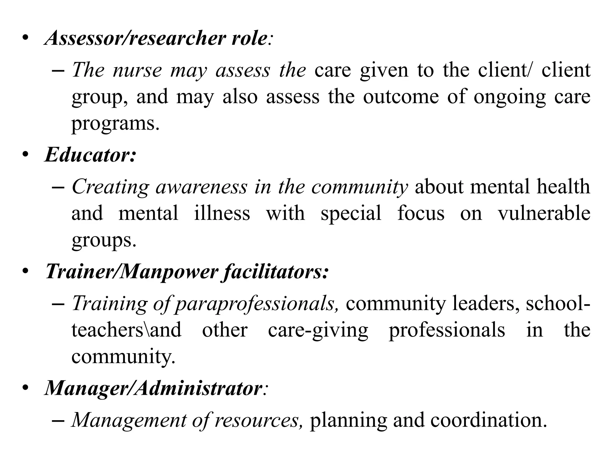 Community mental health nursing | PPTX