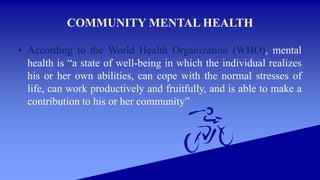 Community mental health | PPTX