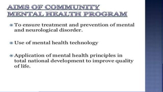 Community mental health | PPTX