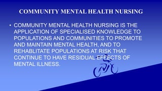 Community mental health | PPTX