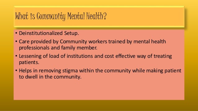 community mental health team