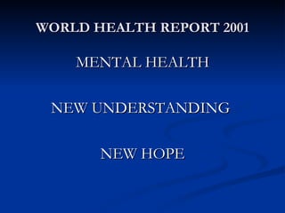 Community Mental Health Services in india At Nmhans Power Point ...