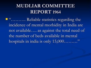 Community Mental Health Services in india At Nmhans Power Point ...