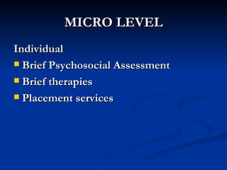 Community Mental Health Services in india At Nmhans Power Point ...