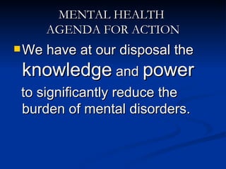 Community Mental Health Services in india At Nmhans Power Point ...