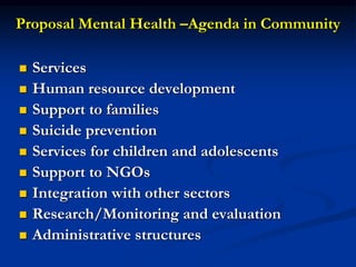 Community mental health services | PPT