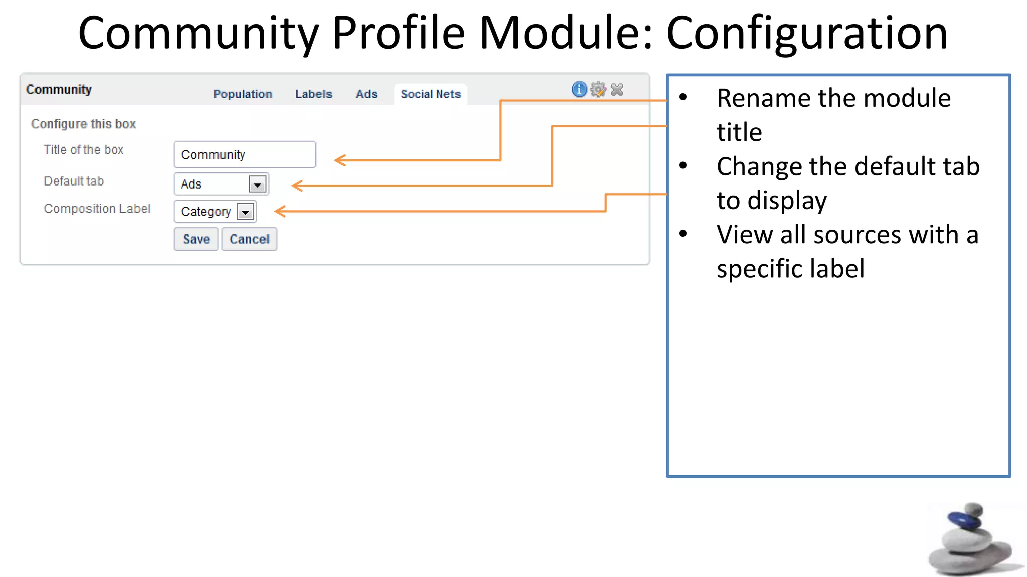 Right click to exportCommunity Profile Module: Ads TabQuickly view the number of sources using each ad network