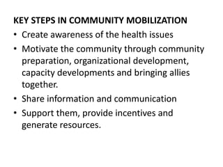 Community Mobilization