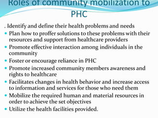 Community mobilization | PPTX
