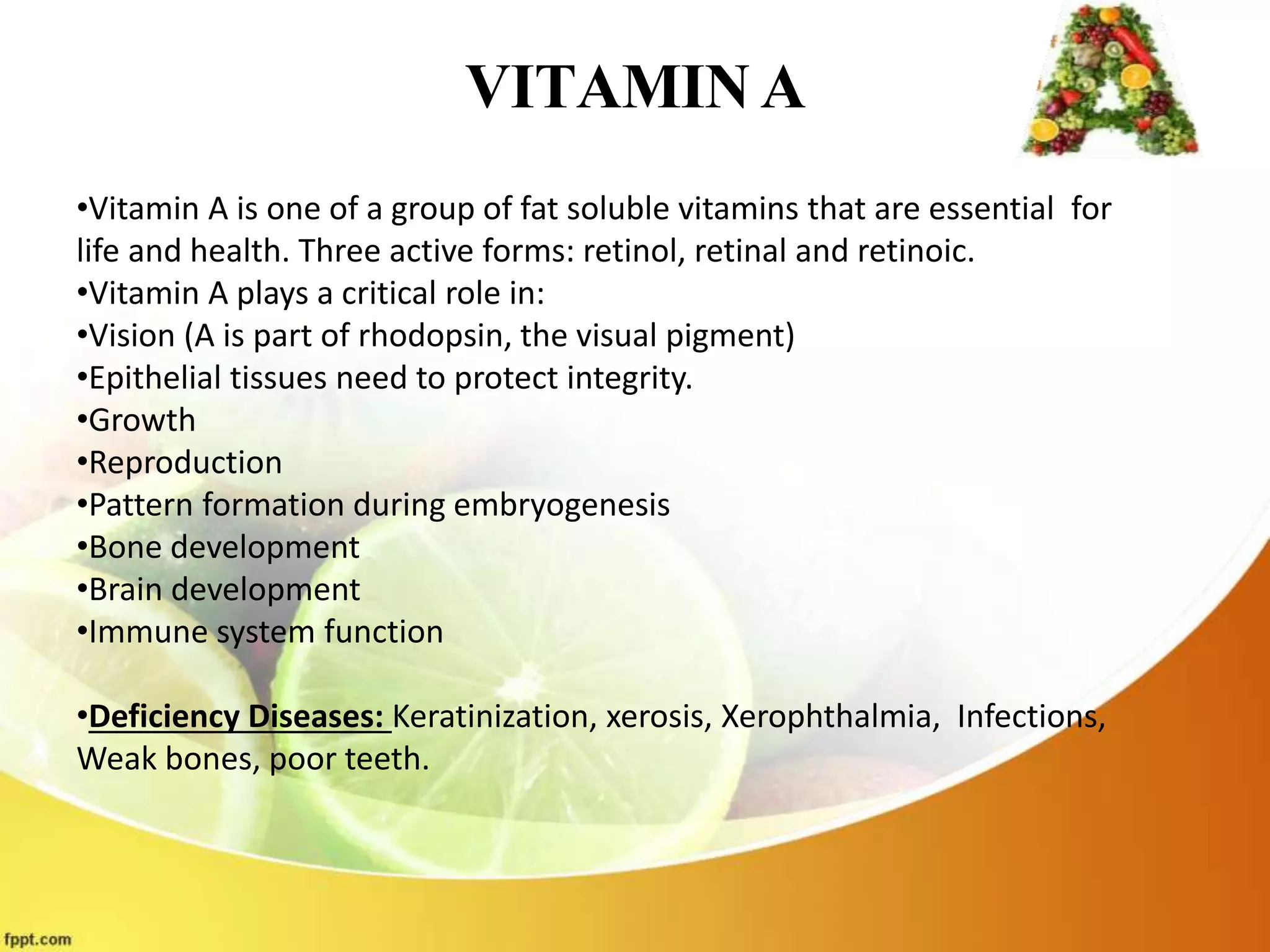NATIONAL VITAMIN A DEFICIENCY PROPHYLAXIS PROGRAMMES | PPTX