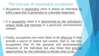 Community Occupational Therapy | PDF