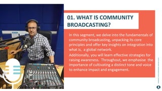 Unity Broadcasting INTRODUCTION TO THE COMM UNITY BROADCASTING SECTOR | PPTX