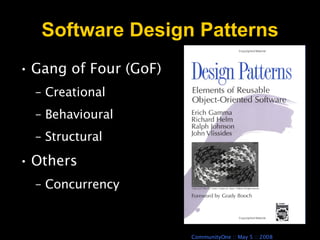 Software Design Patterns Gang of Four (GoF) Creational Behavioural Structural Others Concurrency 