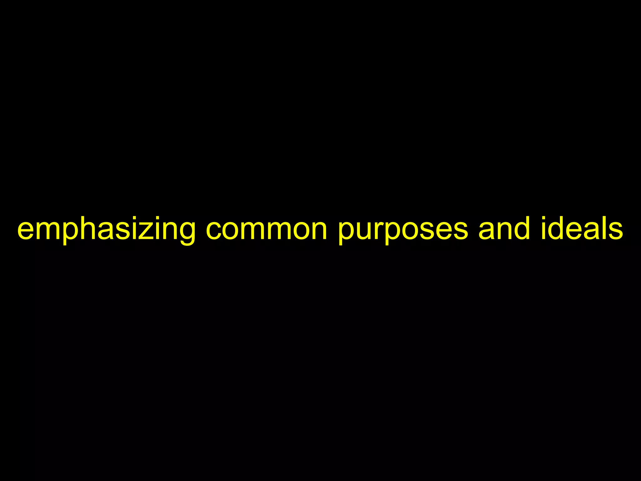 Research suggests that a sense
of community can be
encouraged through . . .
 