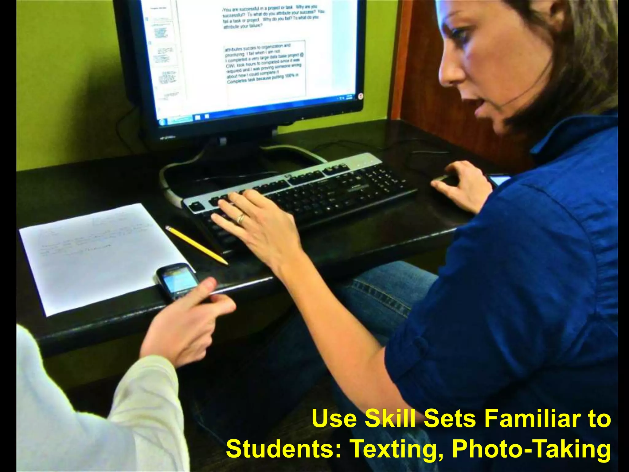 Focus on Student-to-Student Interactions
 