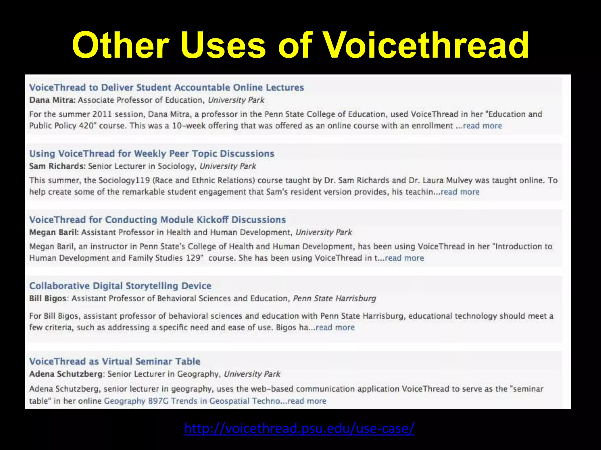 Voicethread Introductions
 