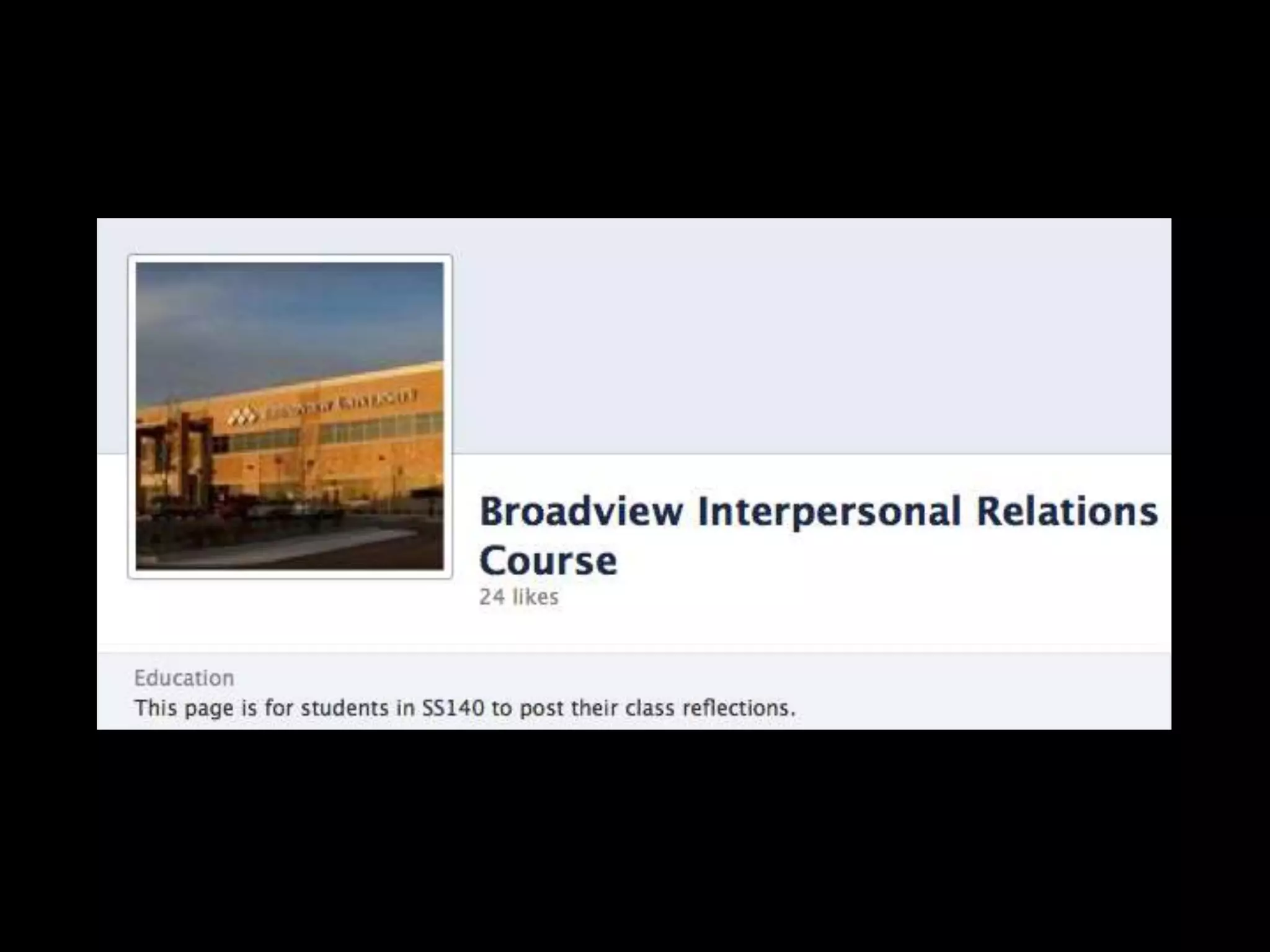 Facebook for College
Groups
https://www.facebook.com/about/groups/schools
 