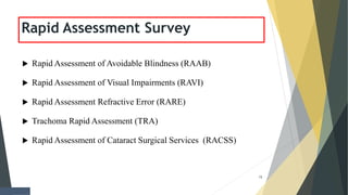 Community ophthalmology: concept & practices | PPTX