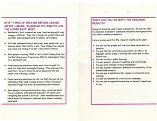 Community outreach and research project