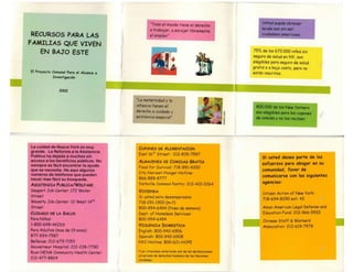 Community outreach and research project